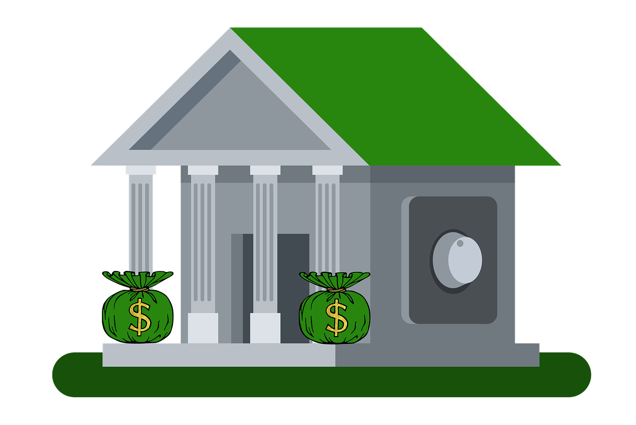 bank, money, finance, cash, currency, credit, building, safe, vault, wealth, investment, economy, growth, success, banking, savings, architecture, protection, secure, lock, cutout, business